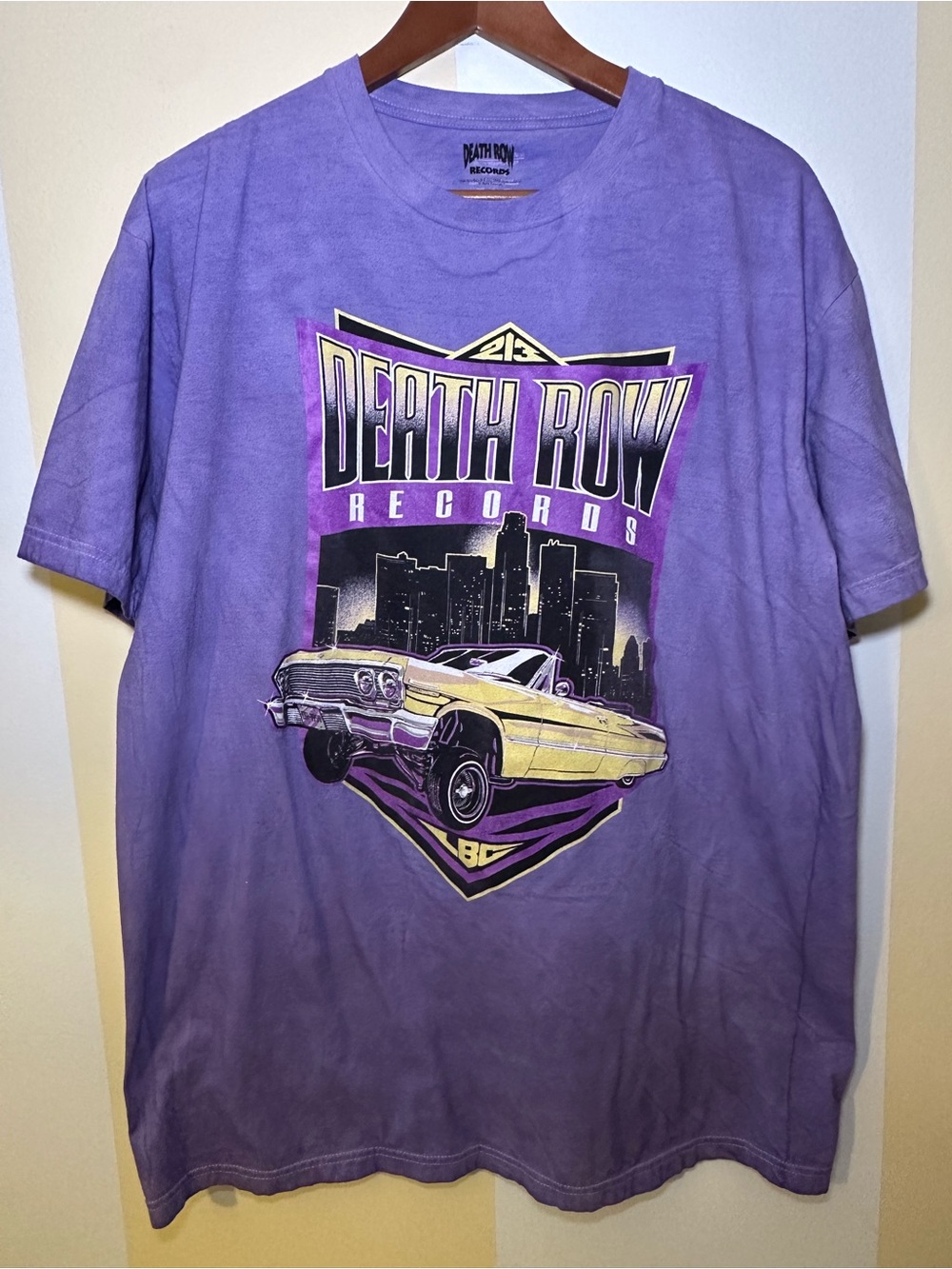 Death Row Records Purple Graphic Tee - Men's Short Sleeve Shirt